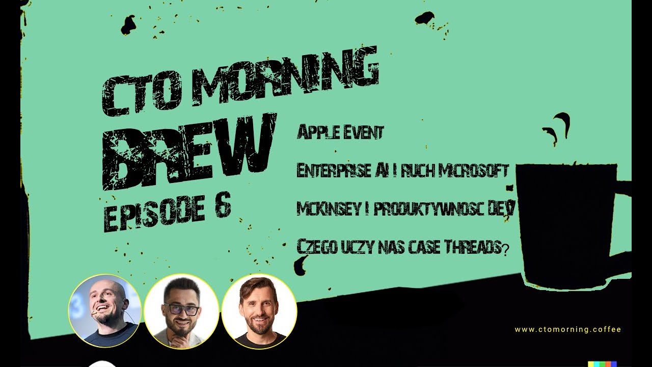 Miniatura odcinka: Czy Apple potrzebuje iPhone? Microsoft i treści AI? McKinsey vs produktywność? Threads!