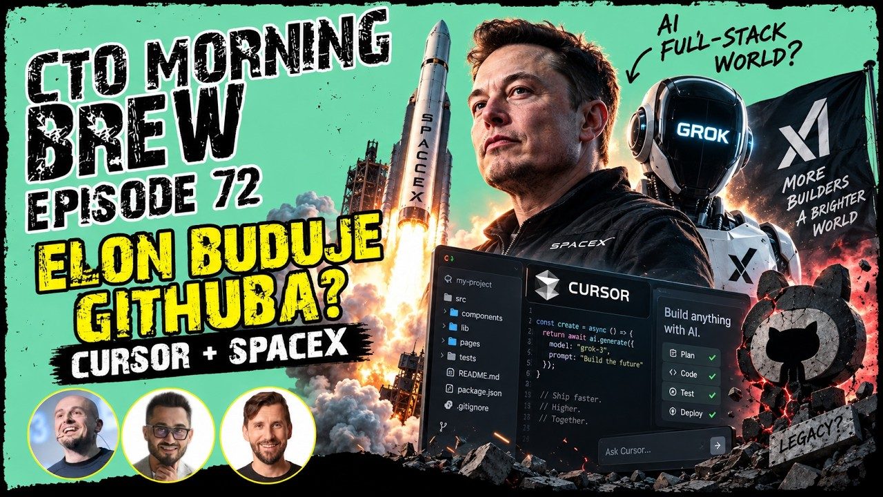Miniatura odcinka: Elon buduje własny GitHub? SpaceX przejmuje Cursor i składa pełny stack AI