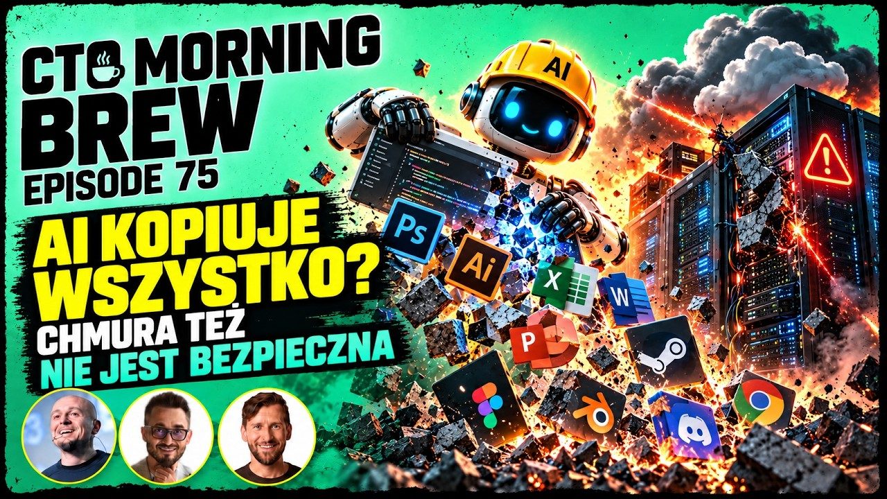 Miniatura odcinka: AI kopiuje Adobe, ataki wyłączają chmurę. Czy nasze data center są bezpieczne?