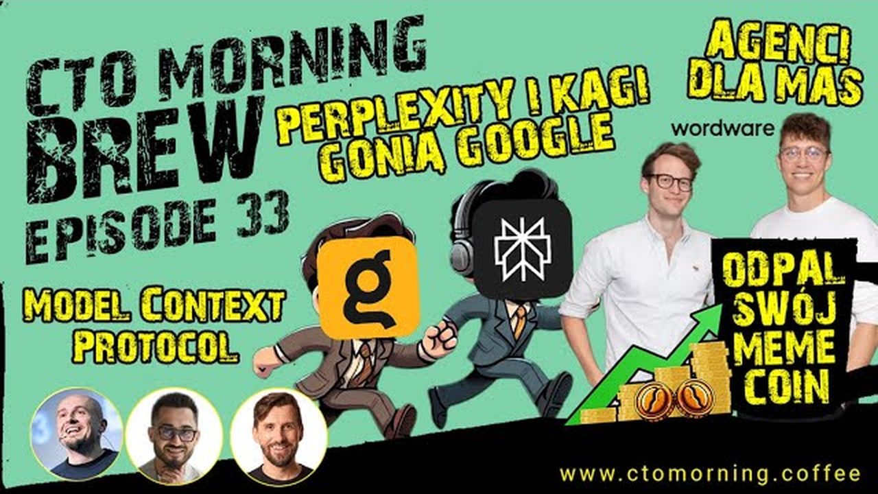 Miniatura odcinka: Odpal swój memecoin. Agenci dla mas.Perplexity i Kagi gonią Google.Model Context Protocol.